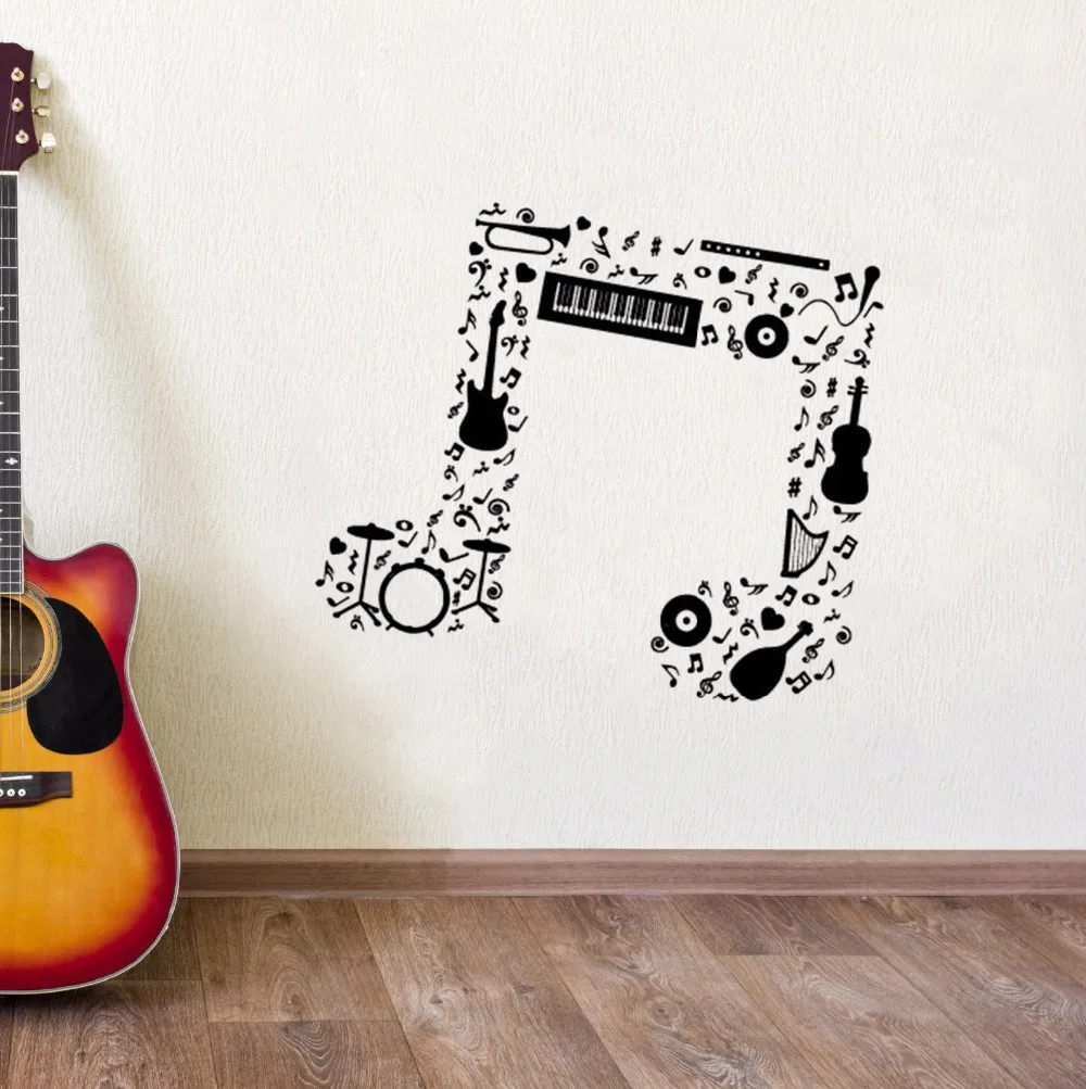 Music Note Wall Sticker Guitar Saxophone Flute Drums Orchestra Wall Decal New Design Music Notes Vinyl Wall Art Murals AY1246
Music Note Wall Sticker Guitar Saxophone Flute Drums Orchestra Wall Decal New Design Music Notes Vinyl Wall Art Murals AY1246