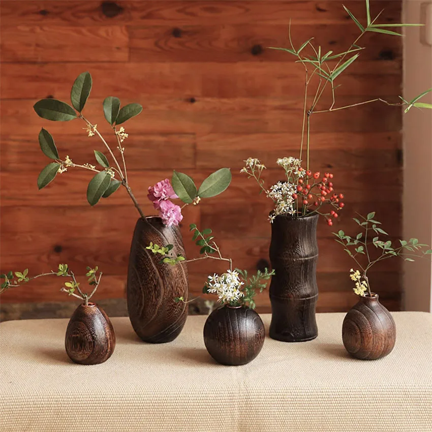 Vintage Bamboo Flower Vase For Home Decoration Handmade Wedding Decoration wooden Vase Gift Flower pots stands Home decor bottle
Vintage Bamboo Flower Vase For Home Decoration Handmade Wedding Decoration wooden Vase Gift Flower pots stands Home decor bottle