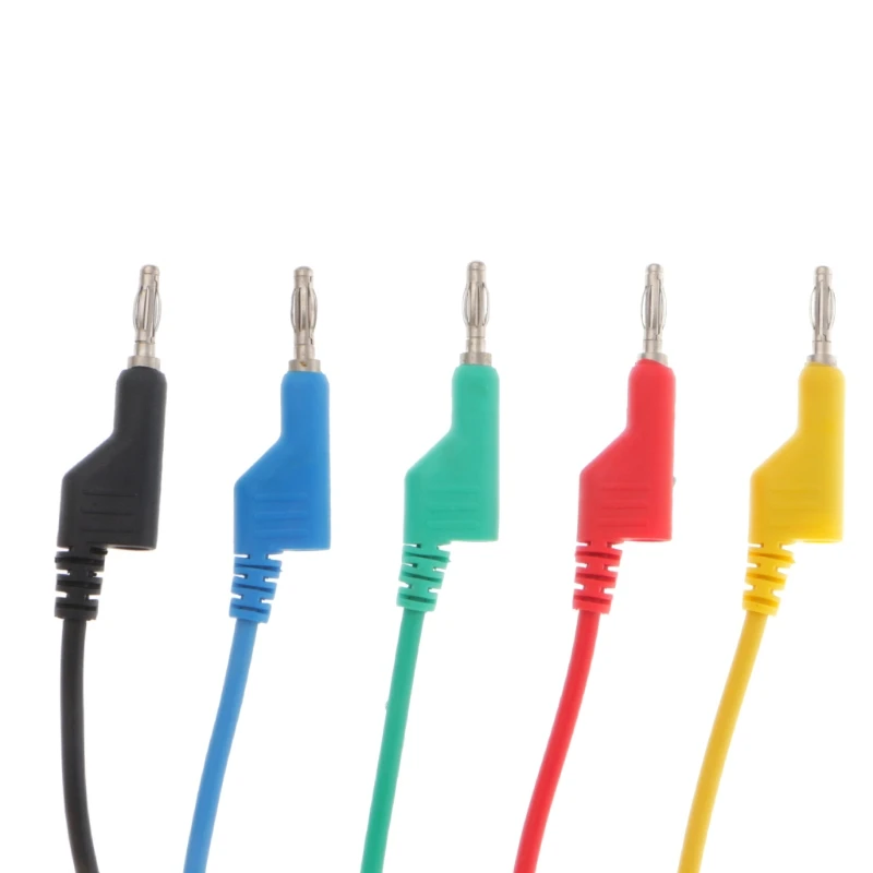 5Pcs/set 4mm Dual Banana Plug Smooth Silicone Lead Test Cable For Multimeter 1m 5 Colors
5Pcs/set 4mm Dual Banana Plug Smooth Silicone Lead Test Cable For Multimeter 1m 5 Colors