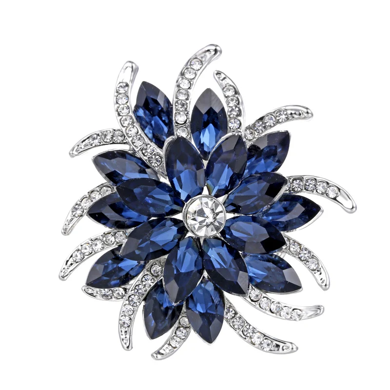 Crystal Flower Brooch Pins Women Deep Blue Flower Broches Plant Elegant Badge Jewelry Fashion Wedding Party Brooch Party Gifts
Crystal Flower Brooch Pins Women Deep Blue Flower Broches Plant Elegant Badge Jewelry Fashion Wedding Party Brooch Party Gifts