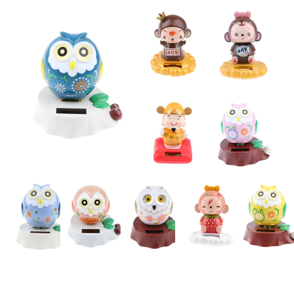 Dancing Cartoon Owl Animal Model Solar Powered Figure Toy Swing Figurine Office Desk Home Car Decor Birthday Xmas Gift for Kids
Dancing Cartoon Owl Animal Model Solar Powered Figure Toy Swing Figurine Office Desk Home Car Decor Birthday Xmas Gift for Kids
