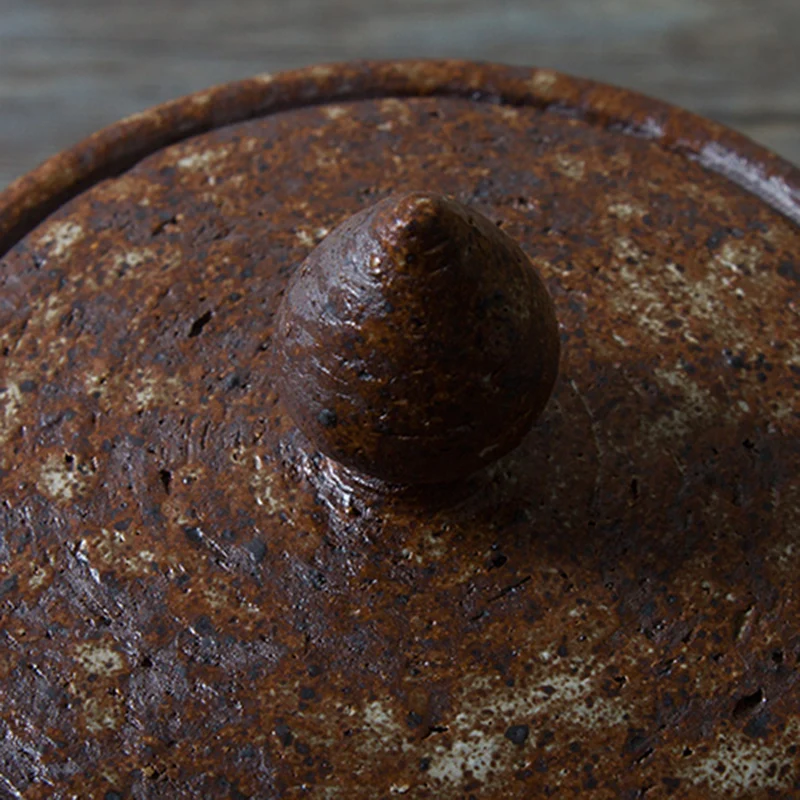 Japanese-style Vintage Tea Storage Jar Handmade Ceramic Coarse Pottery Seal Caddy Tea Holder Cans Tank Teaware Accessories Decor
Japanese-style Vintage Tea Storage Jar Handmade Ceramic Coarse Pottery Seal Caddy Tea Holder Cans Tank Teaware Accessories Decor