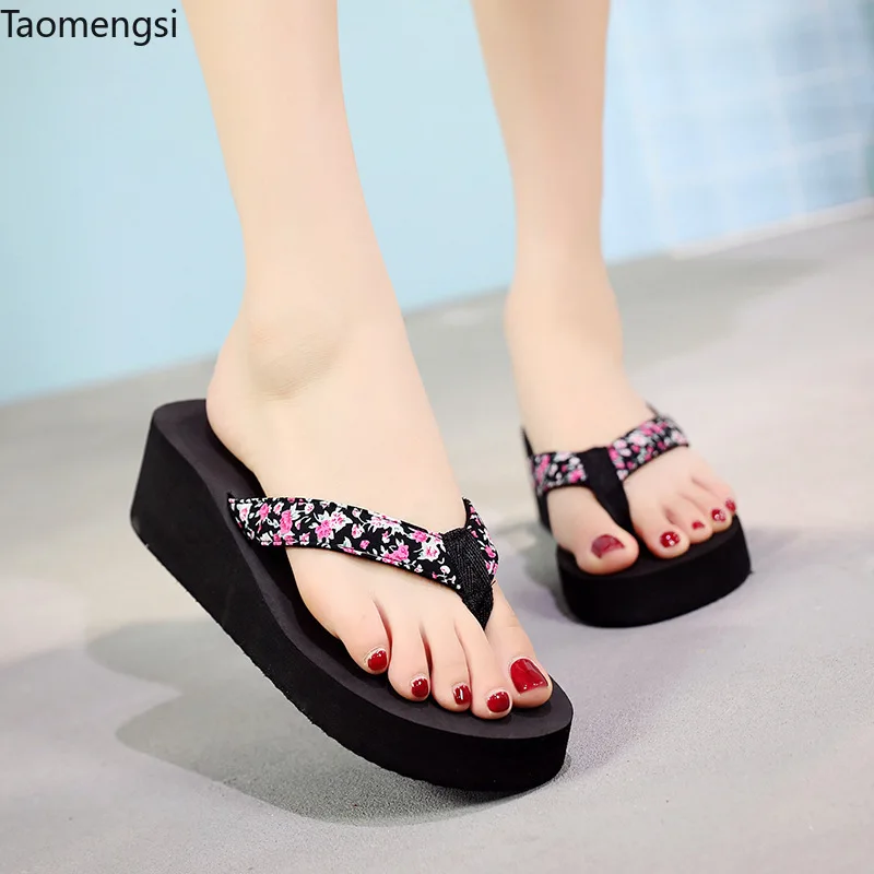 Taomengsi Fashion Breakout Flower Trailer Slope and thick-bottomed drag beach shoes wholesale
Taomengsi Fashion Breakout Flower Trailer Slope and thick-bottomed drag beach shoes wholesale