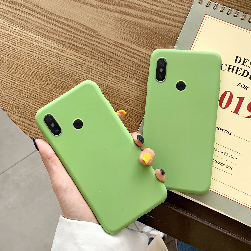 Новый стиль эко зеленый матовый Силиконовый мягкий чехол для Xiaomi Max 3 2 Mix 2S Note