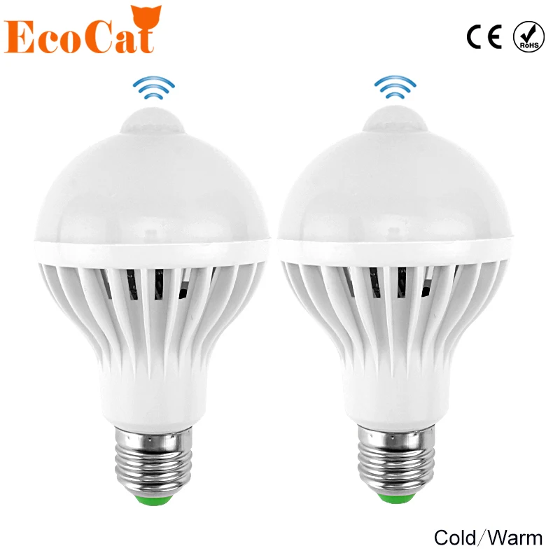 LED PIR Motion Sensor bulb Warm Cold 220v 5W 7W 9W 12W Induction light Auto LED Lighting E27 Infrared Body Sensor Lamp
LED PIR Motion Sensor bulb Warm Cold 220v 5W 7W 9W 12W Induction light Auto LED Lighting E27 Infrared Body Sensor Lamp