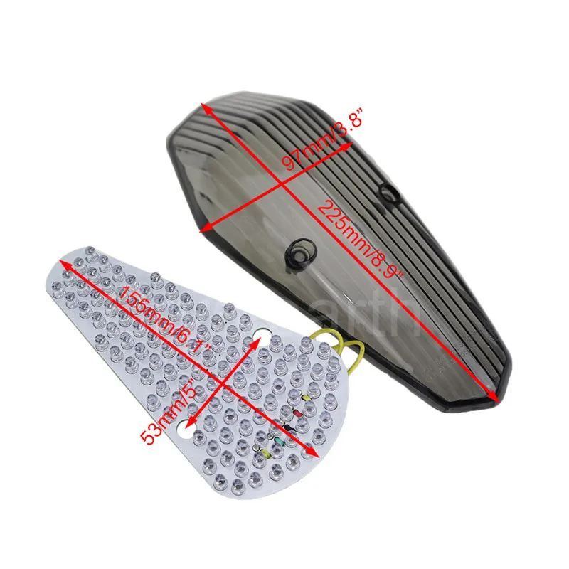 Motorcycle LED Rear Tail Brake Light Integrated Turn Signals Taillight For Honda Shadow Aero750 2004 2005 2006 2007 04-07
Motorcycle LED Rear Tail Brake Light Integrated Turn Signals Taillight For Honda Shadow Aero750 2004 2005 2006 2007 04-07