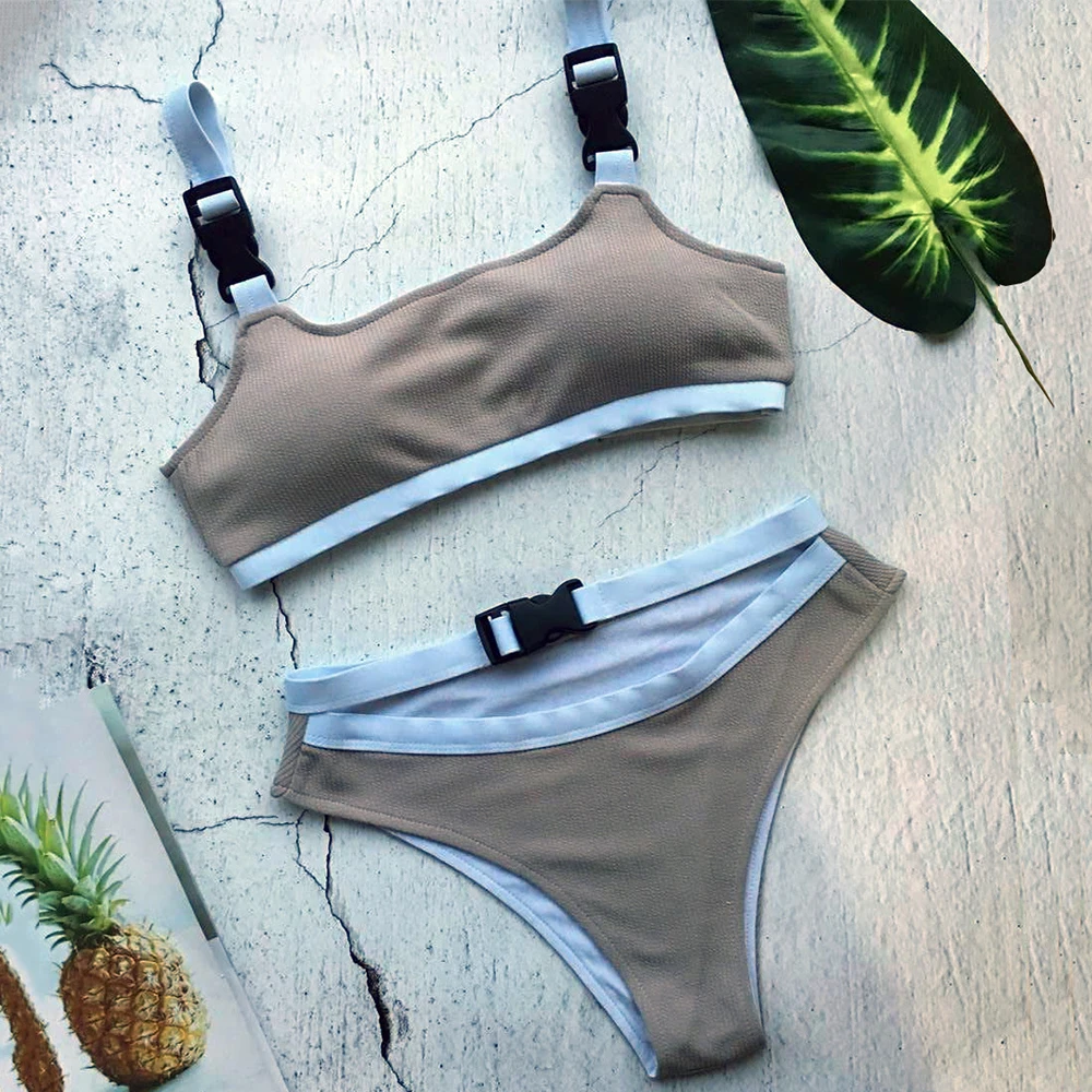 Sexy Bandeau Swimsuit Micro Sport Bikini Set Ribbed Swimwear Women 2021 Buckle Bikini High Cut Swimsuits Push Up Swimming Suits
Sexy Bandeau Swimsuit Micro Sport Bikini Set Ribbed Swimwear Women 2021 Buckle Bikini High Cut Swimsuits Push Up Swimming Suits