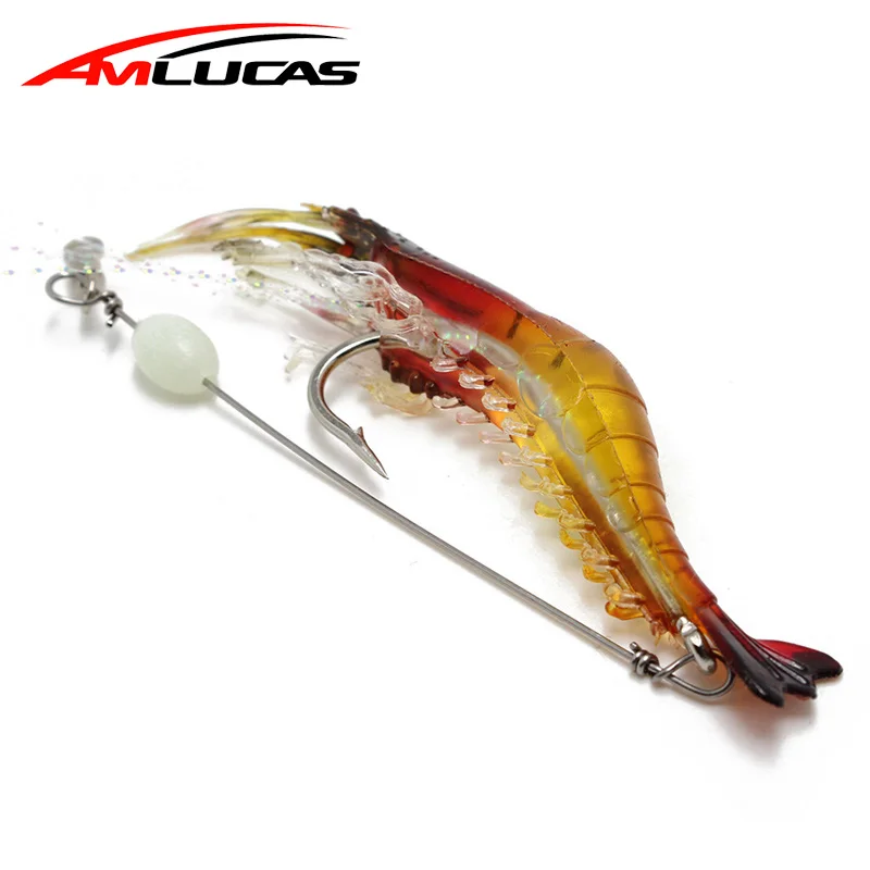 Amlucas 5pcs/lot Luminous Soft Lures 9cm 5.8g Shrimp Fishing Lure With Glow Hook Artificial Baits Carp Fishing Tackle WE319
Amlucas 5pcs/lot Luminous Soft Lures 9cm 5.8g Shrimp Fishing Lure With Glow Hook Artificial Baits Carp Fishing Tackle WE319