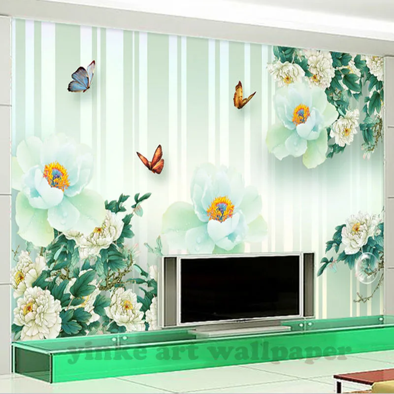 Custom Photo Wall Paper peony butterfly quietly elegant fashion TV Wall Painting Living Room Bedroom Background Mural Wallpaper
Custom Photo Wall Paper peony butterfly quietly elegant fashion TV Wall Painting Living Room Bedroom Background Mural Wallpaper
