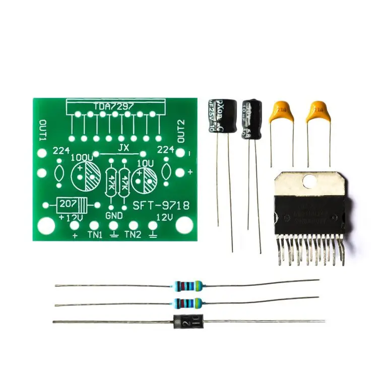 10 компл. TDA7297 Плата усилителя запасные части dc 12v класс 2 0 Двойное аудио
