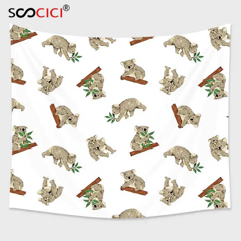 Настенный Гобелен Cutom, украшение для животных, коала, с узором, для млекологических животных
Настенный Гобелен Cutom, украшение для животных, коала, с узором, для млекологических животных