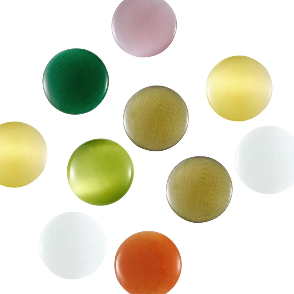 10pcs 20mm Cat Eye Glass Cameo Jewelry Making Hot DIY Colorful Flat Back Bijoux Cabochons, Flat Round, Mixed Color, 3~5mm thick
10pcs 20mm Cat Eye Glass Cameo Jewelry Making Hot DIY Colorful Flat Back Bijoux Cabochons, Flat Round, Mixed Color, 3~5mm thick