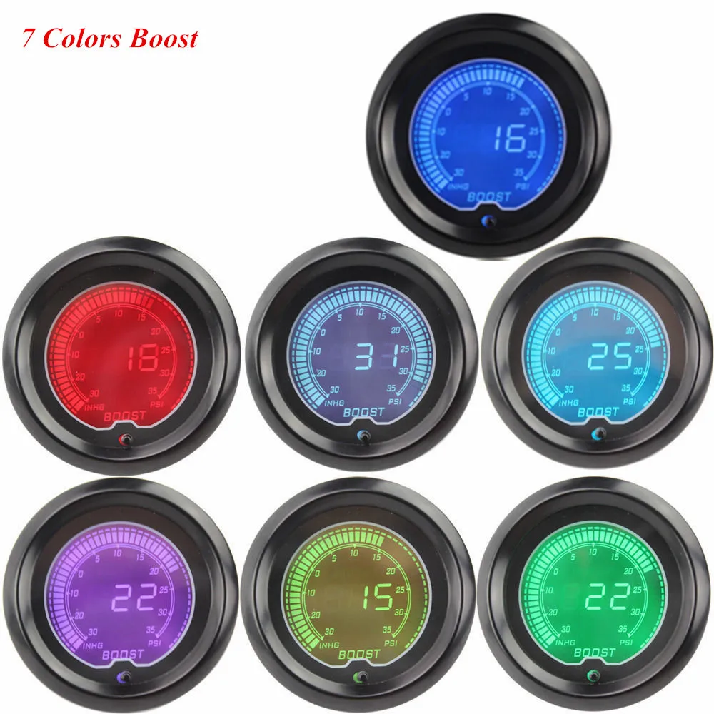 EE support 2" 52mm Turbo Boost Gauge Vacuum Digital Clocks Colors LED Light Boost Meter
EE support 2" 52mm Turbo Boost Gauge Vacuum Digital Clocks Colors LED Light Boost Meter