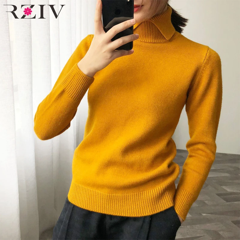 RZIV Spring casual sweater female solid color high-necked long-sleeved sweater Slim
RZIV Spring casual sweater female solid color high-necked long-sleeved sweater Slim