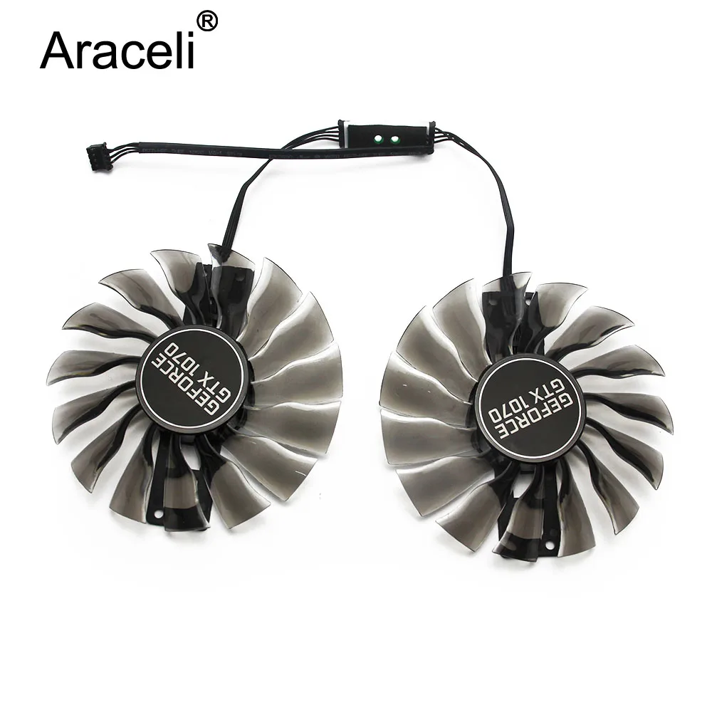 2pcs/set 95mm GAA8S2H GTX 1070 Alternative GPU VGA Cooler Fan For MAXSUN Palit GTX1070 Grahics Card VGA Replacement
2pcs/set 95mm GAA8S2H GTX 1070 Alternative GPU VGA Cooler Fan For MAXSUN Palit GTX1070 Grahics Card VGA Replacement