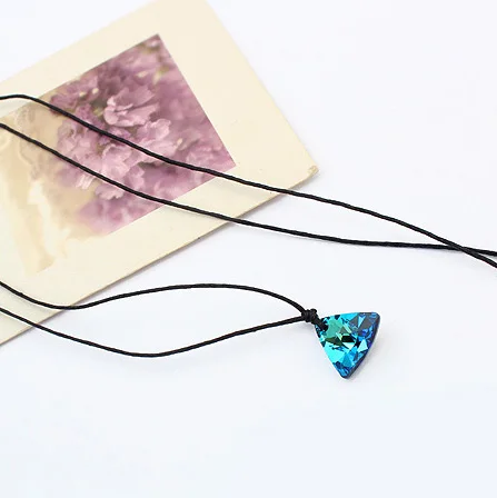 ANNGILL Crystals From Swarovski Pendant Necklaces for Women Triangle Necklaces & Pendants Rope Chain Jewelry Brand Accessories
ANNGILL Crystals From Swarovski Pendant Necklaces for Women Triangle Necklaces & Pendants Rope Chain Jewelry Brand Accessories