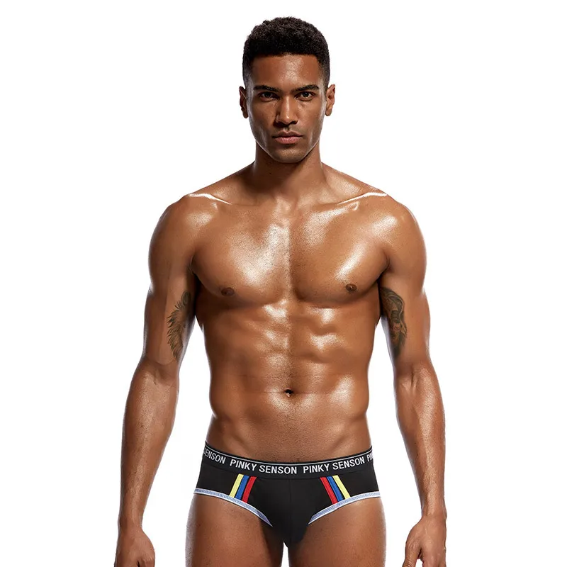 Мужское нижнее белье Marcas Cueca дышащие хлопковые трусы с карманами 2019|male briefs|u