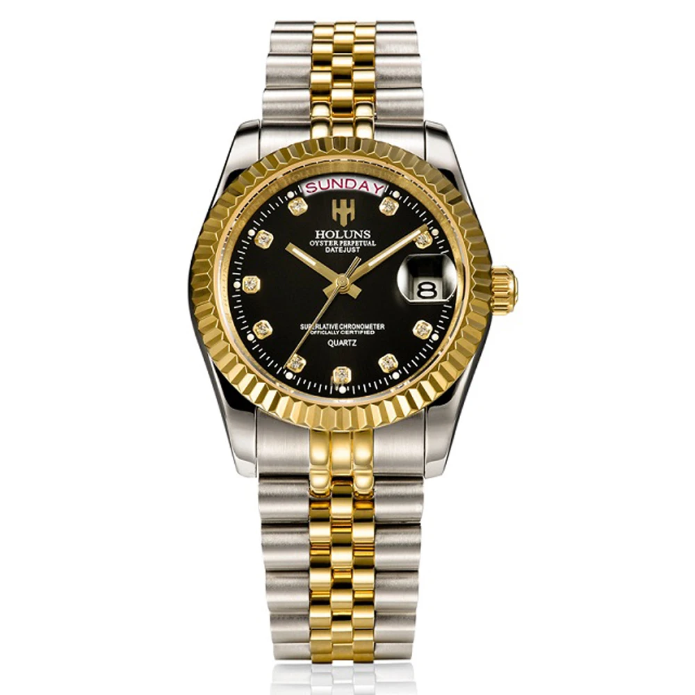 Holuns brand watch classic mens watches fashion role gold watch diamonds quartz business male wristwatch calendar 50M waterproof
Holuns brand watch classic mens watches fashion role gold watch diamonds quartz business male wristwatch calendar 50M waterproof