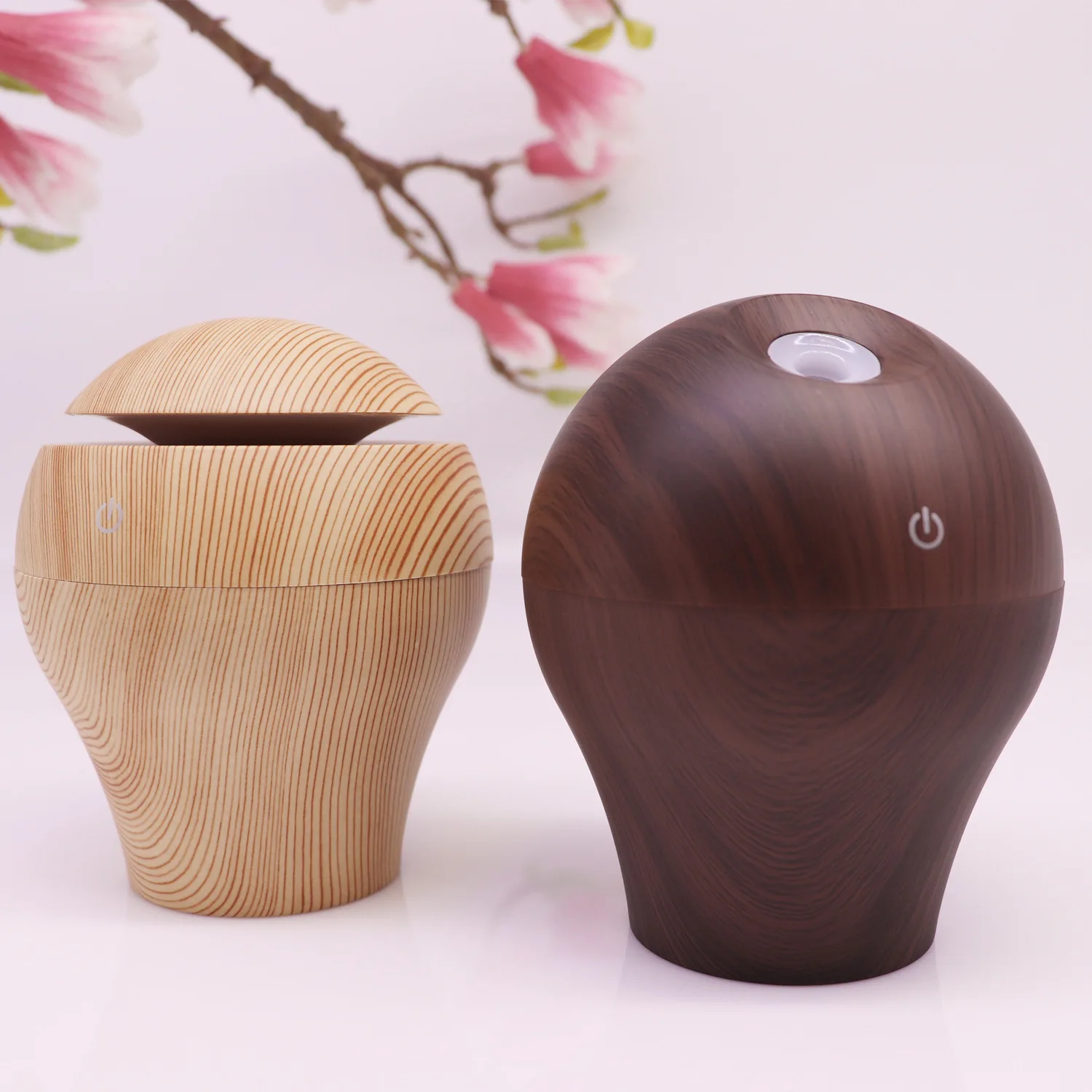 Mini Ultrasonic Air Humidifier USB Aroma Diffuser Wood Grain LED Night Light Electric Essential Oil Purifier Mist | Дом и сад