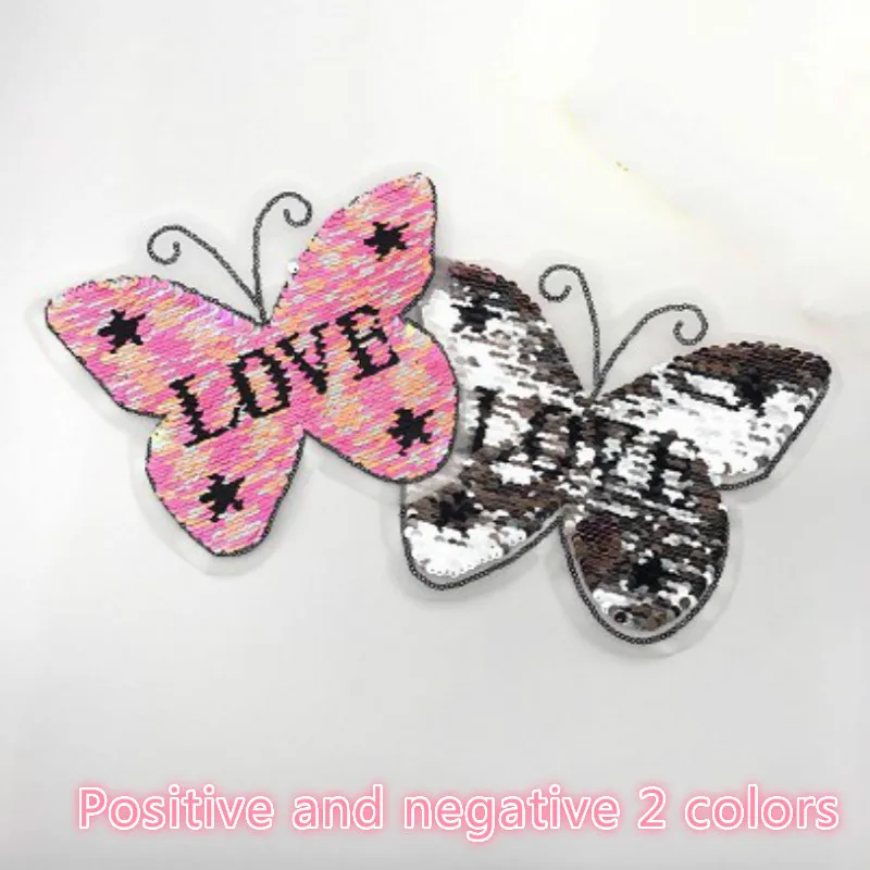 2018 New Women's Clothing Fashion Flip Butterfly Beads Sequined Cloth Patch Clothes Embroidery Skirt Decoration Fill Hole Decals
2018 New Women's Clothing Fashion Flip Butterfly Beads Sequined Cloth Patch Clothes Embroidery Skirt Decoration Fill Hole Decals