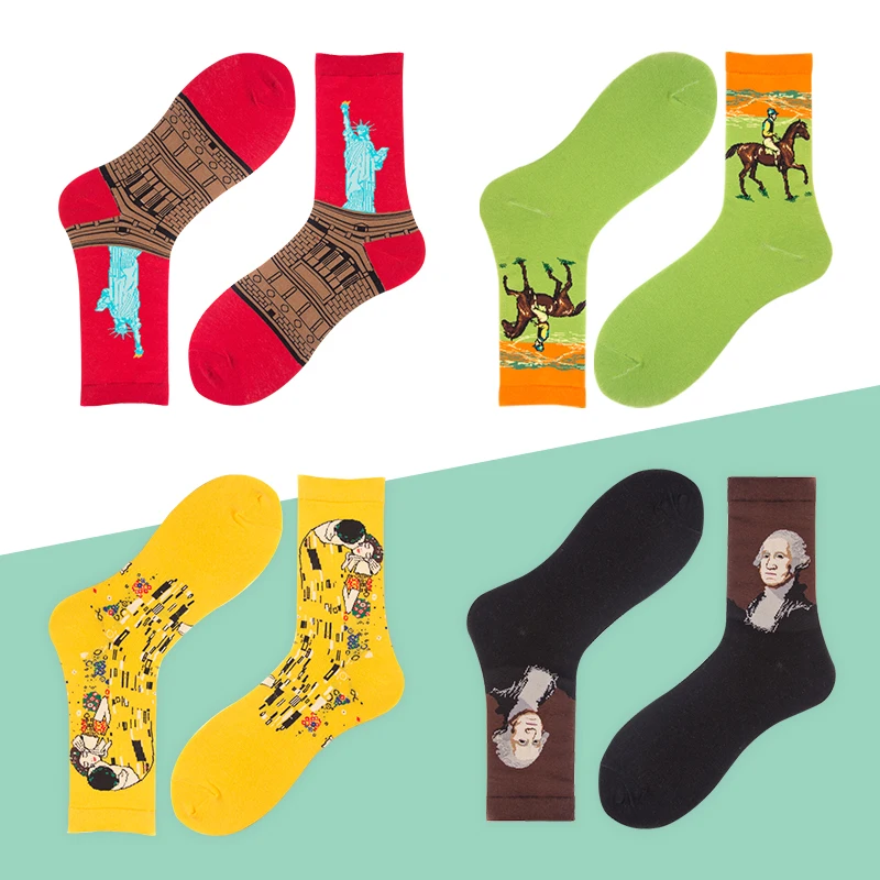 SGEDONE Men's Casual Cotton Socks David Sculpture Statue of Liberty Famous Oil Paintings Crew Colorful Funny Winter Happy Socks
SGEDONE Men's Casual Cotton Socks David Sculpture Statue of Liberty Famous Oil Paintings Crew Colorful Funny Winter Happy Socks