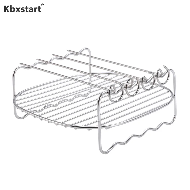 Air Fryer Accessories Double-layer Grill 4 Needle Holder Stainless Steel Suitable for HD9232
Air Fryer Accessories Double-layer Grill 4 Needle Holder Stainless Steel Suitable for HD9232