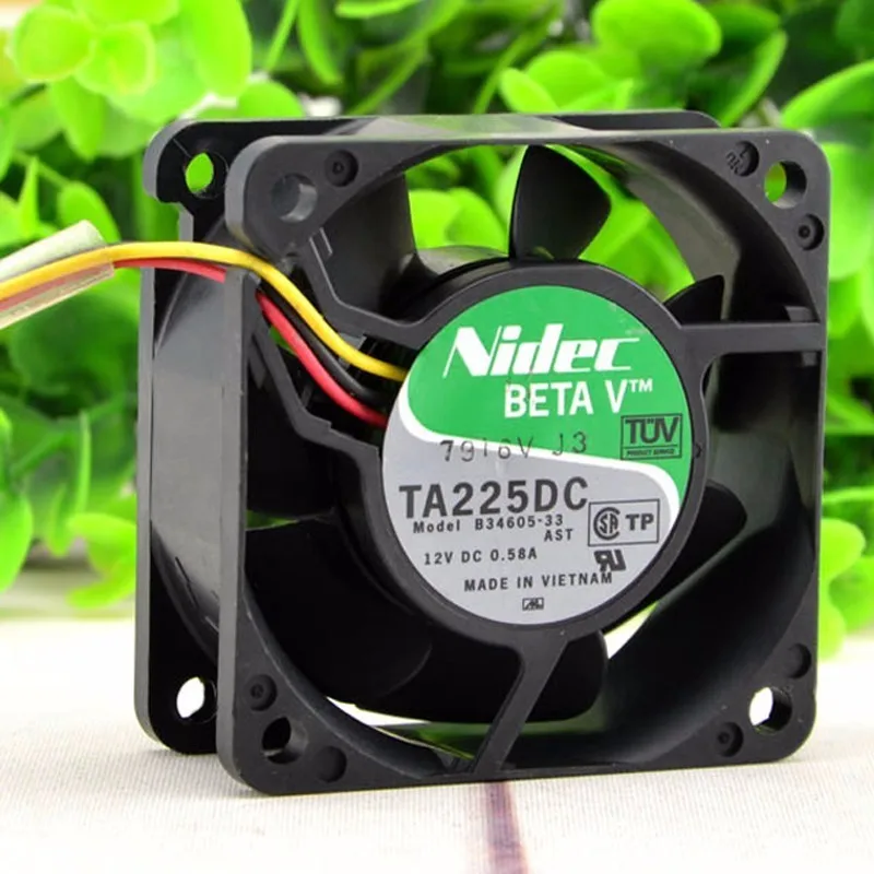 NIDEC TA225DC B34605-33 60*60*25 12V 0.58A 3 провода инвертирующий усилитель мощности вентилятора
NIDEC TA225DC B34605-33 60*60*25 12V 0.58A 3 провода инвертирующий усилитель мощности вентилятора