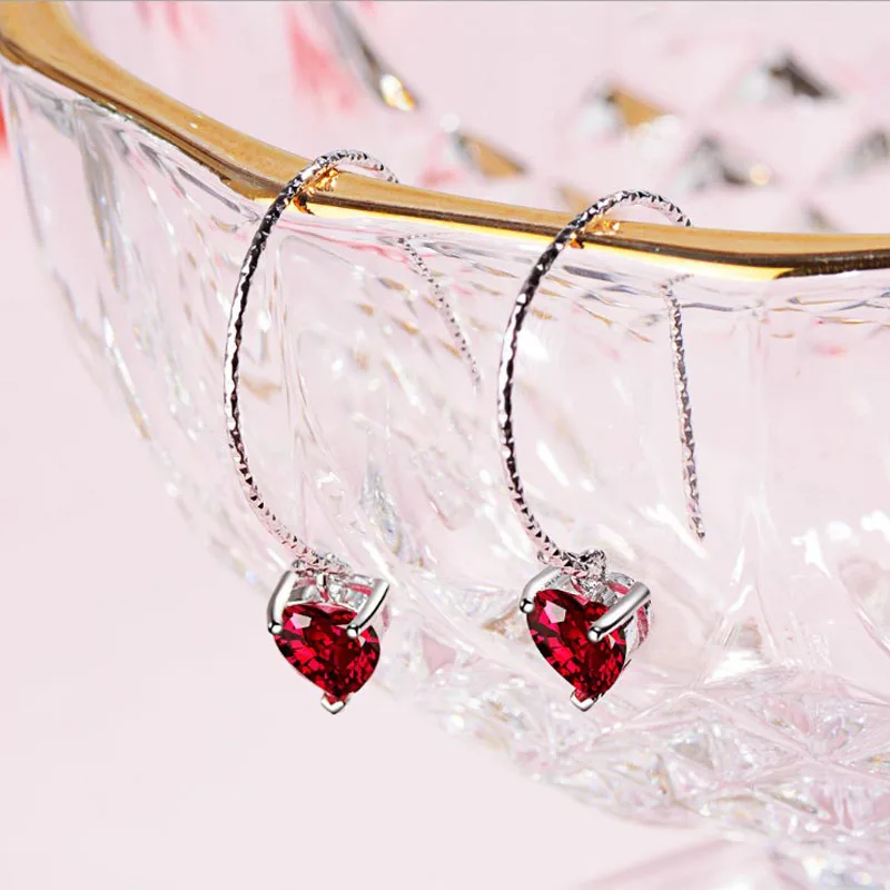 KOFSAC New Charm 925 Sterling Silver Earrings For Women Exquisite Mini Love Heart Zircon Ear Hook Earring Jewelry Gift Brincos
KOFSAC New Charm 925 Sterling Silver Earrings For Women Exquisite Mini Love Heart Zircon Ear Hook Earring Jewelry Gift Brincos