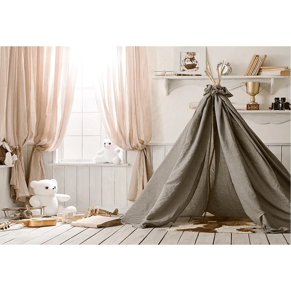 Newborn Baby Shower Backdrop Wood Floor Printed White Toy Bear Aircraft Curtains Window Grey Tent Kids Photo Studio Backgrounds
Newborn Baby Shower Backdrop Wood Floor Printed White Toy Bear Aircraft Curtains Window Grey Tent Kids Photo Studio Backgrounds