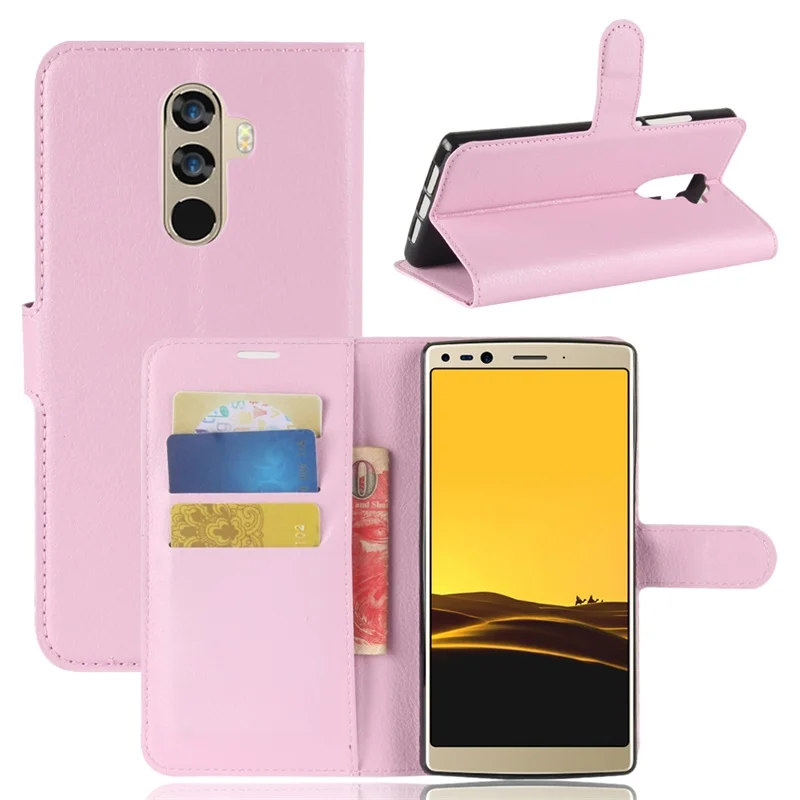 Чехол книжка для Doogee Mix 2 кожаный чехол кошелек с полной защитой подставка