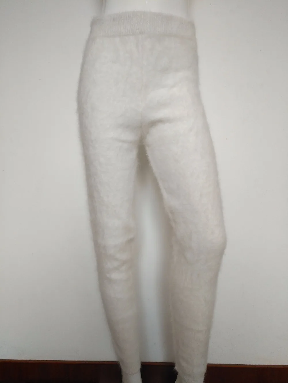 Фото Женские зимние трикотажные леггинсы Z234A толстые теплые кашемировые брюки из