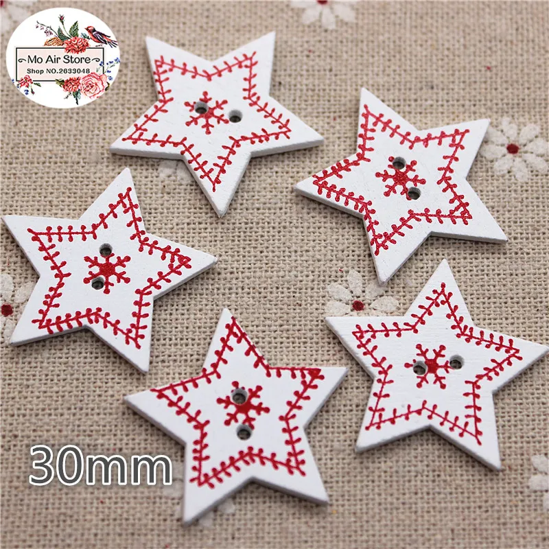 20pcs painting star Wooden Decorative Button 2 Holes Fit Sewing DIY Scrapbooking Craft 30mm
20pcs painting star Wooden Decorative Button 2 Holes Fit Sewing DIY Scrapbooking Craft 30mm