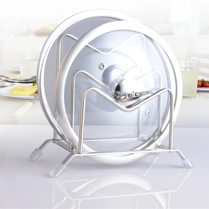 Double layer Stainless Steel Pot Pan Lid Holder Non-slip Chopping Board Storage Organizer Soup Spoon Tools Holder
Double layer Stainless Steel Pot Pan Lid Holder Non-slip Chopping Board Storage Organizer Soup Spoon Tools Holder