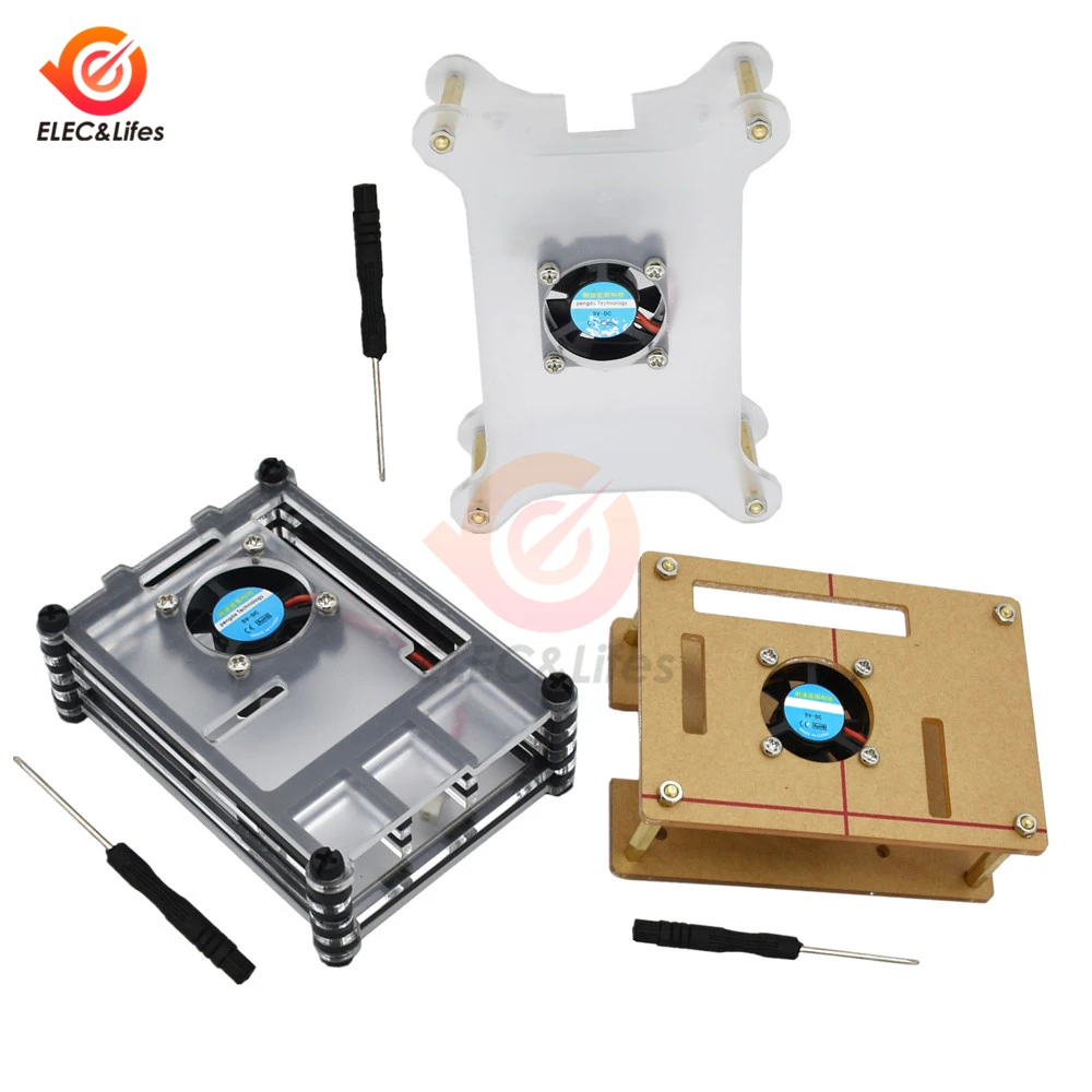 Transparent Acrylic Case Cover for Raspberry Pi 4 Model B with Cooling Fan for Raspberry Pi 4B
Transparent Acrylic Case Cover for Raspberry Pi 4 Model B with Cooling Fan for Raspberry Pi 4B