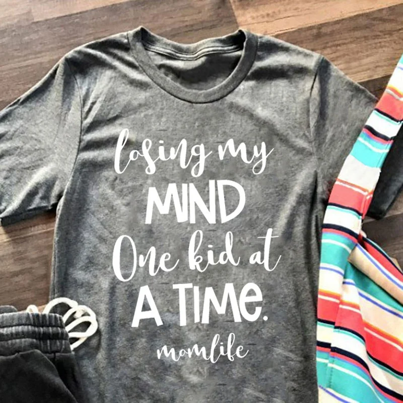 Losing My Mind one of A TIME MOM LIFE Letter Printing t shirt Loose Cute Tee Casual Mother's Day Gift T-shirt goth art t shirt
Losing My Mind one of A TIME MOM LIFE Letter Printing t shirt Loose Cute Tee Casual Mother's Day Gift T-shirt goth art t shirt