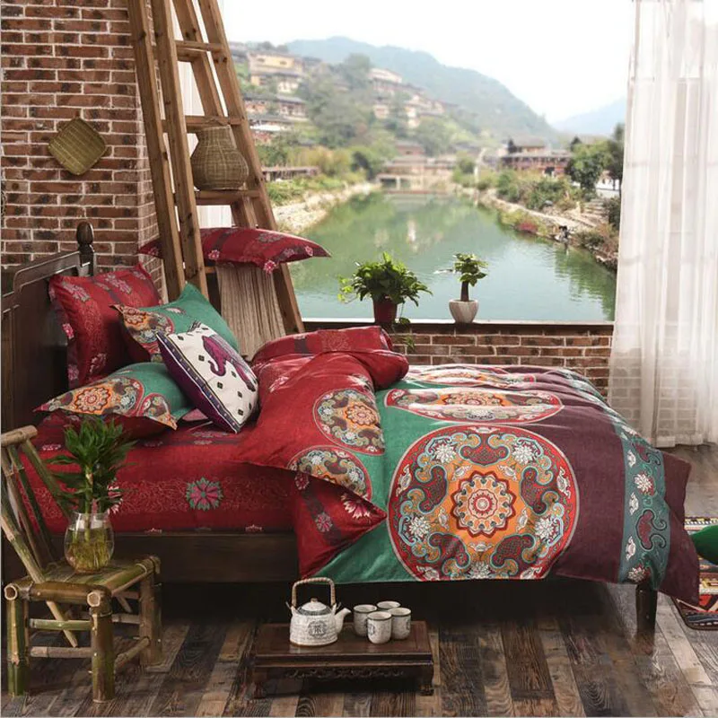 4 pcs Luxury Designer Bedding Sets Bohemian Duvet Cover Sets Cotton Bedlinen Sheets
4 pcs Luxury Designer Bedding Sets Bohemian Duvet Cover Sets Cotton Bedlinen Sheets