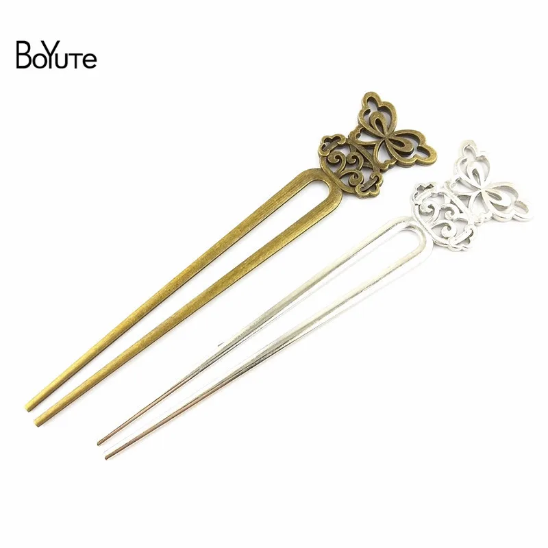 

BoYuTe (10 Pieces/Lot) 34*153MM 3 Colors Zinc Alloy Materials Vintage Bookmark Diy Hairpin Jewelry Findings Accessories