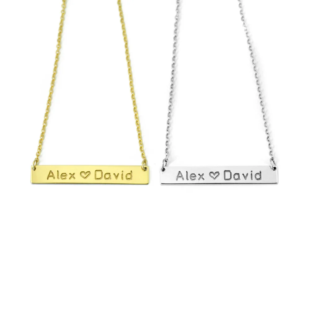 Custom Name Bar Necklace,Personalized Name Necklace,Bar Necklace,Gift for her,Bridesmaid gift,Valenties gift
Custom Name Bar Necklace,Personalized Name Necklace,Bar Necklace,Gift for her,Bridesmaid gift,Valenties gift