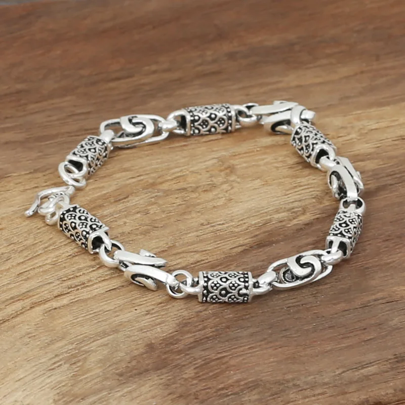 FNJ Punk Link Chain Bracelet 925 Silver Width 5mm 21cm Original Pure S925 Thai Silver Bracelets for Women Men Jewelry
FNJ Punk Link Chain Bracelet 925 Silver Width 5mm 21cm Original Pure S925 Thai Silver Bracelets for Women Men Jewelry
