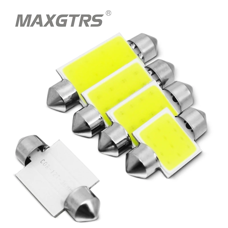 5x C10W C5W LED COB Festoon 31mm 36mm 39mm 41/42mm 12V White bulbs for cars License plate Interior Reading Light 6500K 12SMD
5x C10W C5W LED COB Festoon 31mm 36mm 39mm 41/42mm 12V White bulbs for cars License plate Interior Reading Light 6500K 12SMD