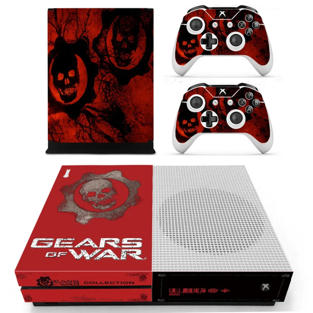 Фото GEARS 5 виниловая наклейка наклейки для XBOX One S консоль с двумя беспроводными