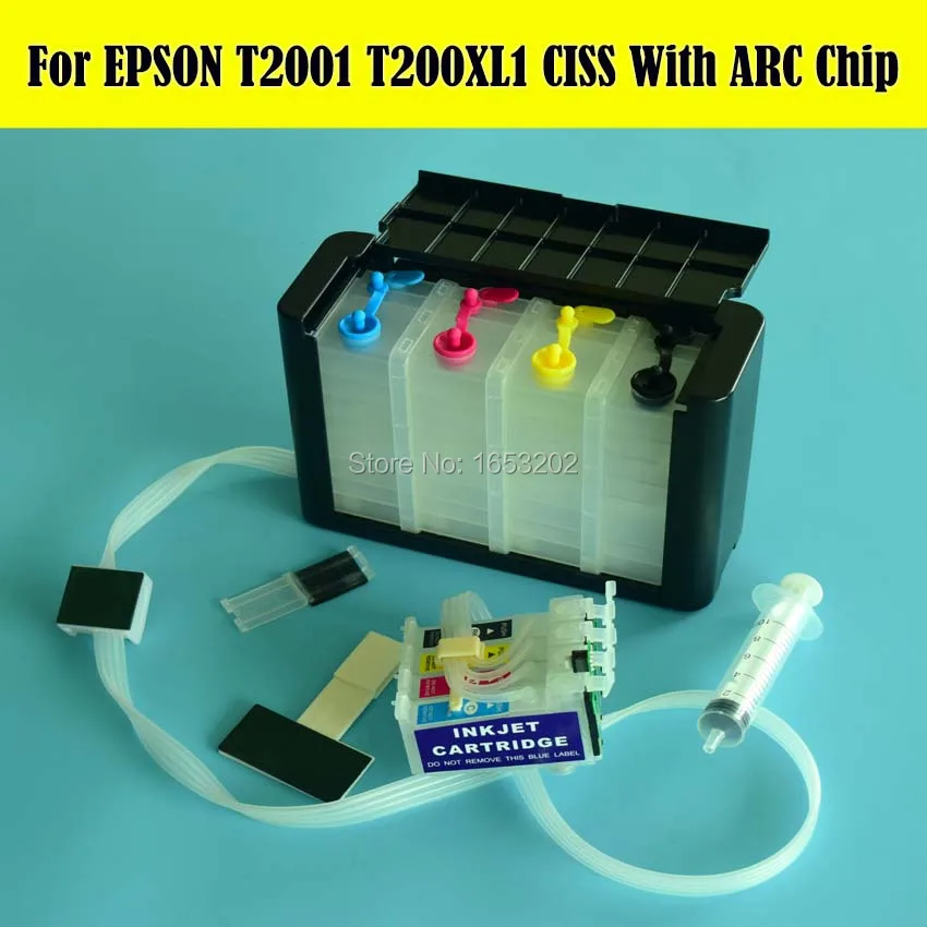 4 Color/Set T200XL1-T200XL4 CISS System For epson WF-2540 WF-2530 WF-2520 XP-400 XP-300 XP-200
4 Color/Set T200XL1-T200XL4 CISS System For epson WF-2540 WF-2530 WF-2520 XP-400 XP-300 XP-200