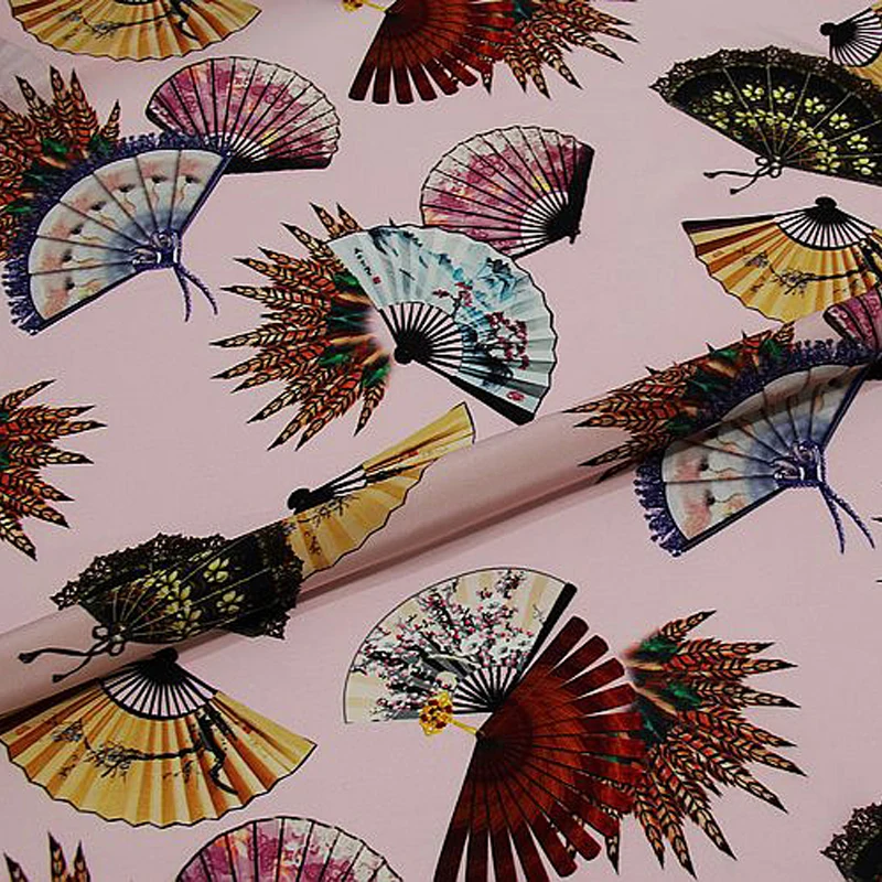 Color fan mulberry silk crepe DE chine cotton and linen fabrics print fabric for skirt dress 50*110cm
Color fan mulberry silk crepe DE chine cotton and linen fabrics print fabric for skirt dress 50*110cm