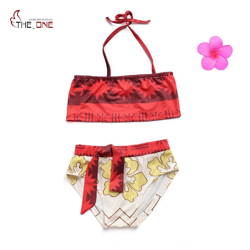 MUABABY комплект из 2 предметов для маленьких девочек купальный костюм Моаны юбка