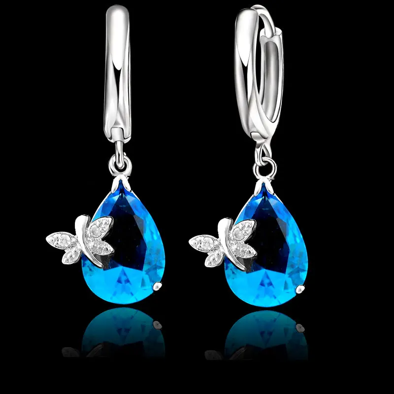 Elegant Wedding Jewelry Sets For Brides 925 Sterling Silver Water Drop Crystal Pendant And Earring Set For Women Bijoux
Elegant Wedding Jewelry Sets For Brides 925 Sterling Silver Water Drop Crystal Pendant And Earring Set For Women Bijoux
