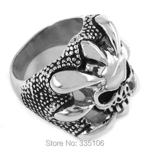 Free shipping! Claw Skull Ring Stainless Steel Jewelry Gothic Punk Motor Biker Ring SWR0192
Free shipping! Claw Skull Ring Stainless Steel Jewelry Gothic Punk Motor Biker Ring SWR0192