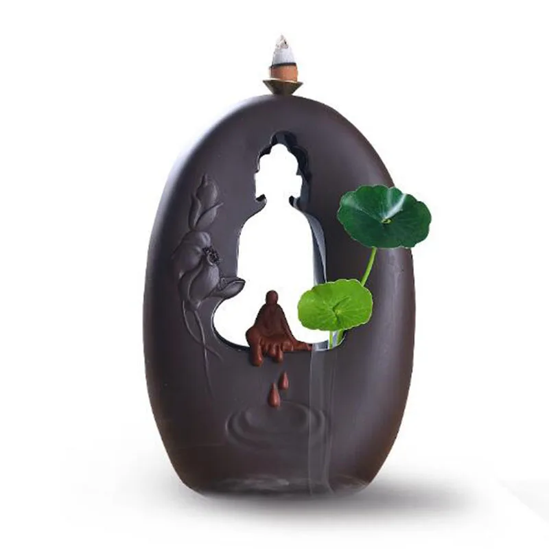 Purple Clay Buddha Aromatherapy Burner Backflow Incense Burner Fragrance Holder Creative Living Room Ornaments Tea House Decor
Purple Clay Buddha Aromatherapy Burner Backflow Incense Burner Fragrance Holder Creative Living Room Ornaments Tea House Decor