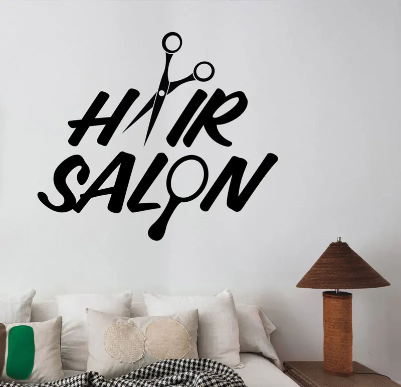 Hair salon logo vinyl sticker wall decal barber shop mirror window decoration hairdressing haircut hair salon decoration MF23
Hair salon logo vinyl sticker wall decal barber shop mirror window decoration hairdressing haircut hair salon decoration MF23