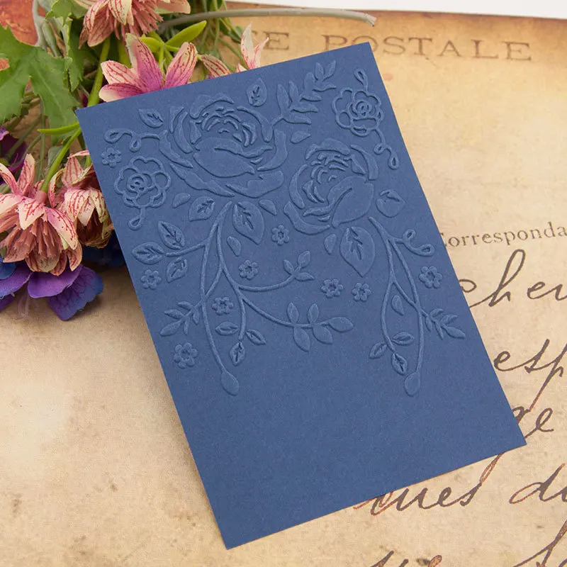 10.5x14.8cm Rose Flowers Embossing Folders Plastic Embossing Folder for Scrapbooking DIY Photo Album Card
10.5x14.8cm Rose Flowers Embossing Folders Plastic Embossing Folder for Scrapbooking DIY Photo Album Card