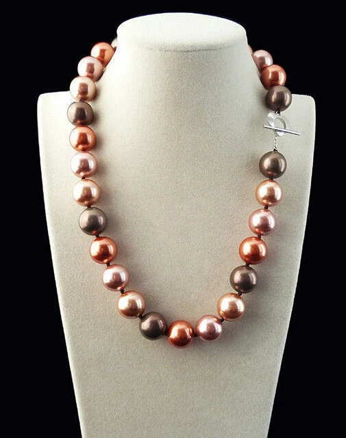 Prett Lovely Women's Wedding D577 FREE shipping> >>>>Fashion Mix Colors 14mm South Sea Shell Pearl Heart Clasp Necklace 18" AAA
Prett Lovely Women's Wedding D577 FREE shipping> >>>>Fashion Mix Colors 14mm South Sea Shell Pearl Heart Clasp Necklace 18" AAA